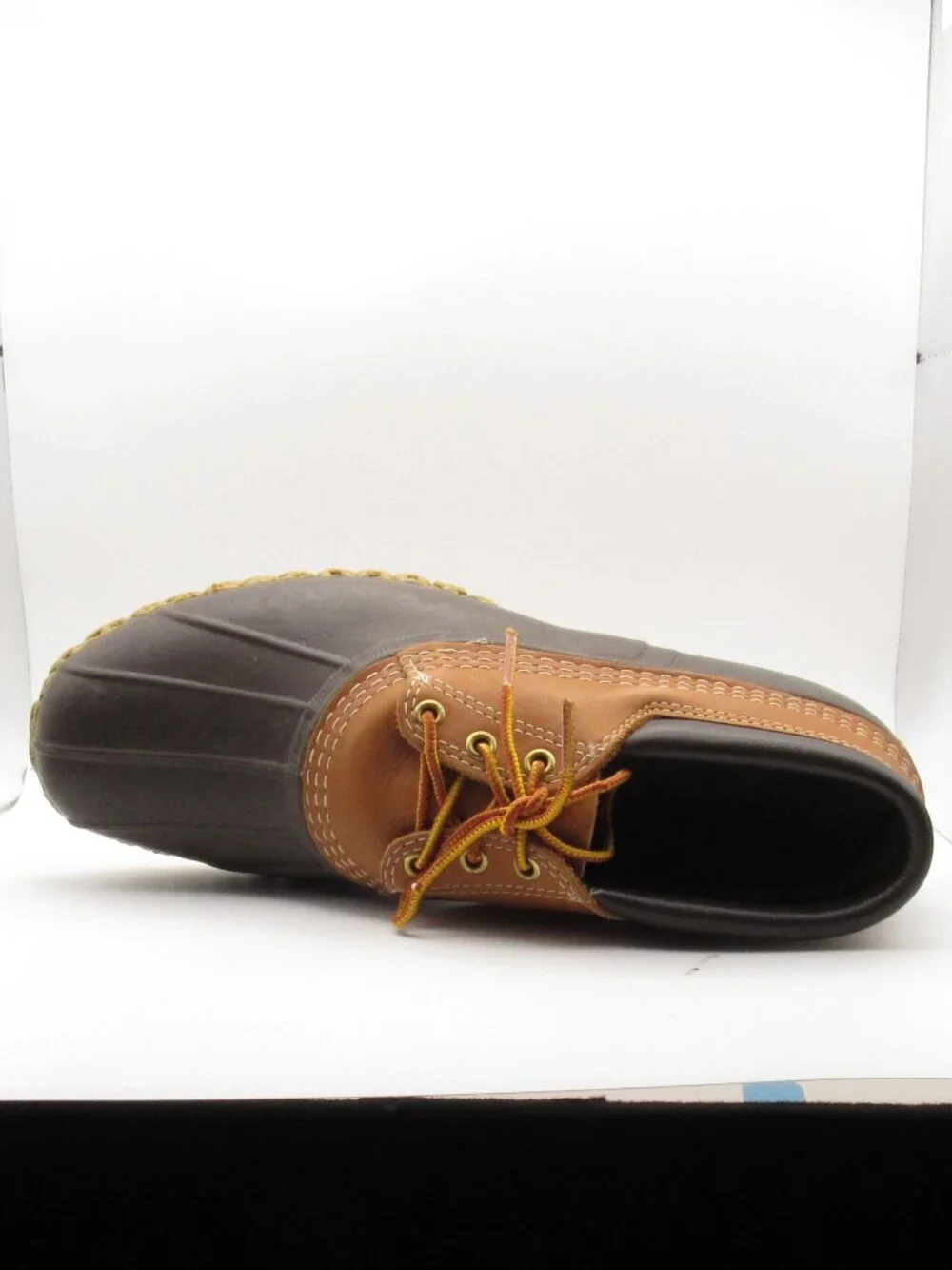 L.L.Bean Brown Leather Bean Boots Gumshoes Size 10 Made in USA Exel Cond- 175060